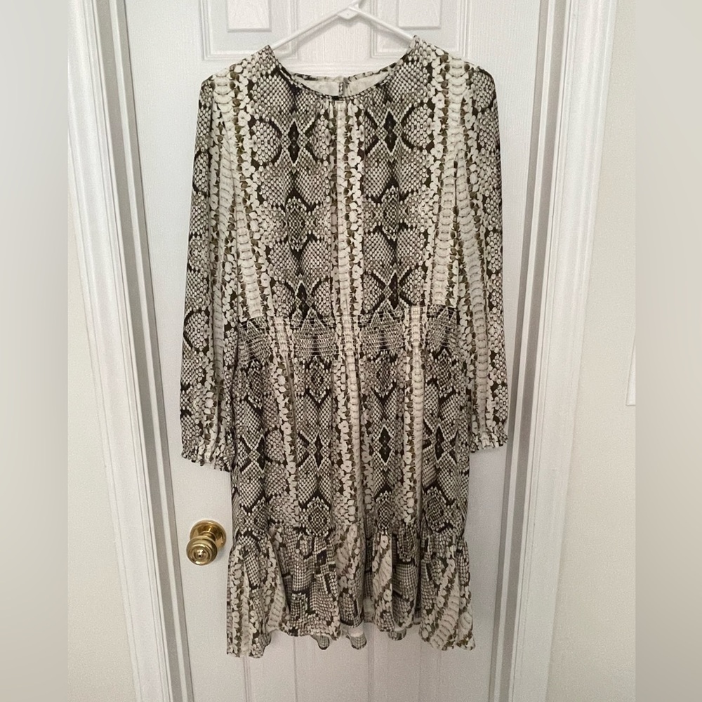 Jcrew python print dress